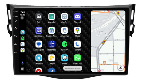 Multimidia Rav4 06/13 9p Adak G2 Android Carplay 2gb 64gb
