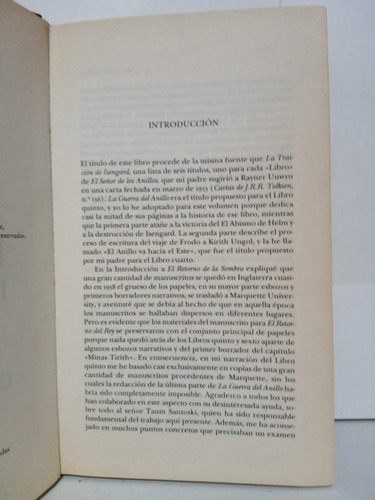 La Guerra Del Anillo Parte 3 / Christopher Tolkien (Usado)