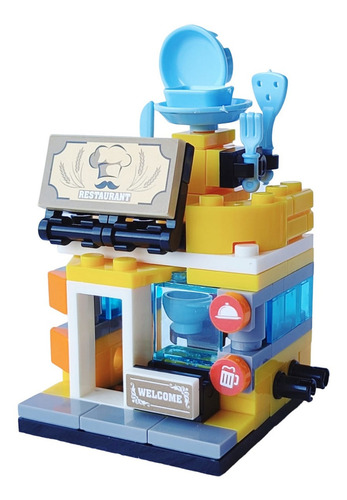 Colección Building Block 360 Degree City compatible con Lego, número de piezas: 94