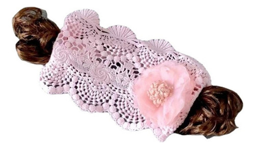 (paquete) Diadema Creativa Para Bebé Niña, Flequillo, Peluca