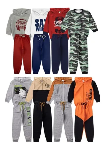 Conjunto moletom store infantil atacado