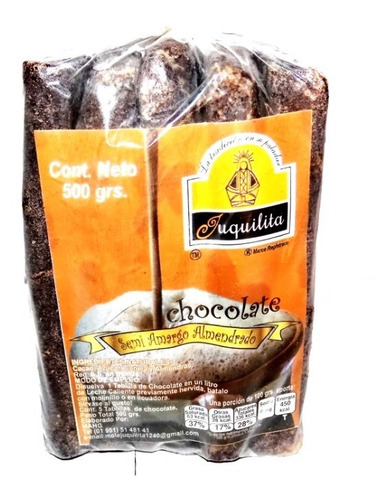 500 Gr De Chocolate Artesanal Semi Amargo 100% Puro En Barra