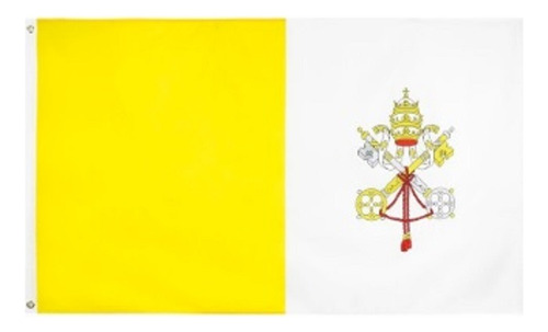 Bandera Vaticano 150 X 90 Cms Poliéster