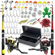 Comprar Kit Barato 2 Varas + 2 Molinetes + 1 Estojo + Itens Promoção