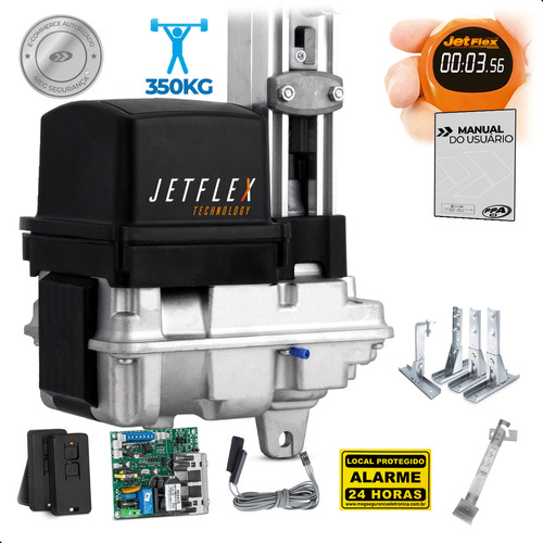 Kit Motor Bv Jetflex 1,4m Alumínio 4 Suporte 2 Control 350kg