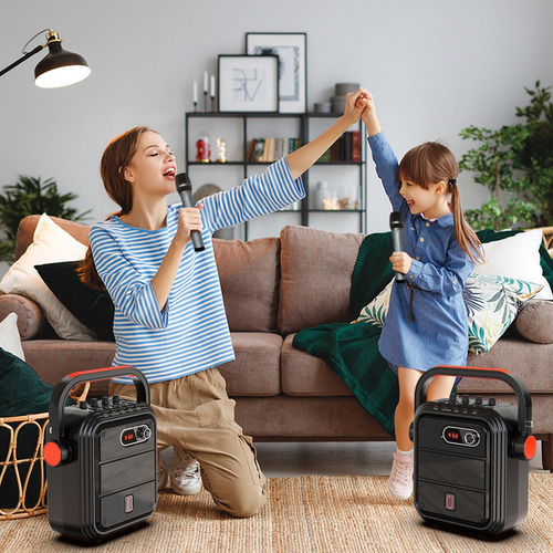 Jyx Karaoke Machine Con 2 Micrófonos Inalámbricos, 5200 Mah