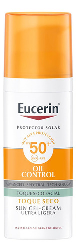 Eucerin Crema-Gel  Oil Control Toque Seco protector solar fps50+ 50ml