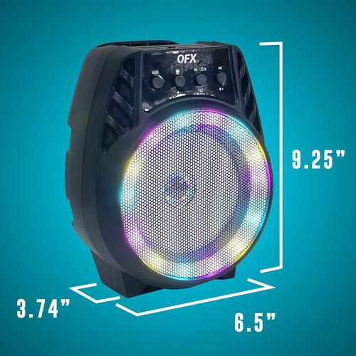 Qfx Bt-64 Tws Altavoz Portátil Recargable Por Bluetooth C...