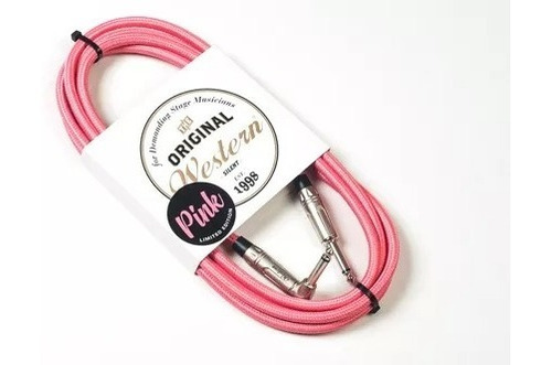 Cable Instrumento Plug - Plug L Western Pinkpl30 3 Metros