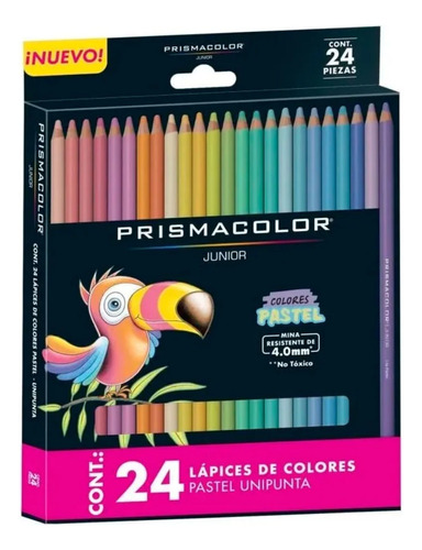 Lápices Prismacolor Junior Set 24 Colores Pastel