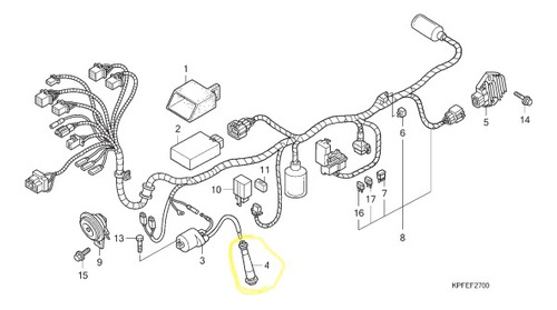 Capuchon Bujia Honda Cbx250 Xr250 01-´04 30700-kpf-901