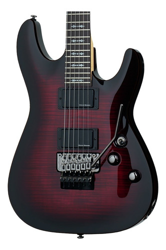 Schecter Demon-6 Fr Crb Guitarra Eléctrica Floyd Rose Color Rojo Material Del Diapasón Wengué Orientación De La Mano Diestro