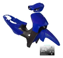 Comprar Kit Plasticos Carenado Para Honda Biz 110 Azul 10 P + Calcos