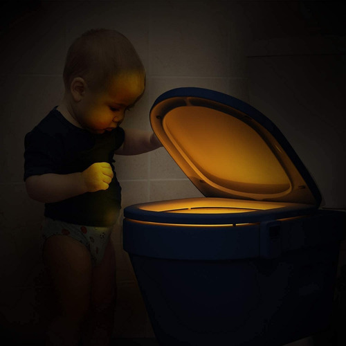 Luz Led Para Inodoro Wc Baño Con Sensor Movimiento 8 Colores
