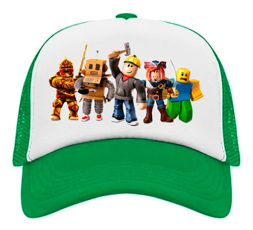 Jockey Gorro Malla  Para Niños Con Diseño Roblox Perso