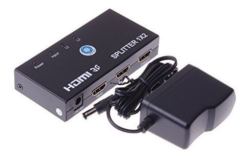 Imagen 2 de 7 de Smakn® Hdmi Splitter 1 En 2 Salidas (1x2) Puertos Con Alimen