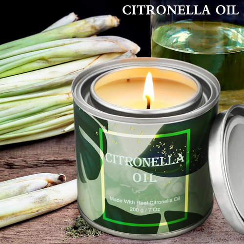 Velas De Citronela Para Exteriores Para Patio, Juego De Vela
