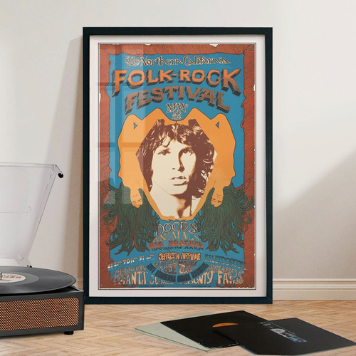 Cuadro 60x40 Rock - The Doors - Festival Poster