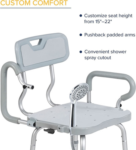 Drive Medical Preservetech - Silla De Ducha Giratoria De 360