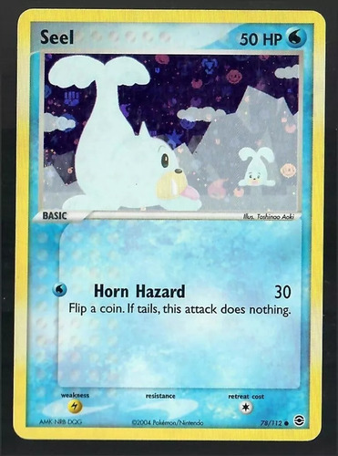 Cartas Pokemon Seel Holo Reverse Ex Fire Red Green Leaf