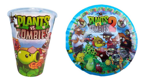 Plantas Vs Zombies Paq Artículos De Fiesta Especial 10 Plato