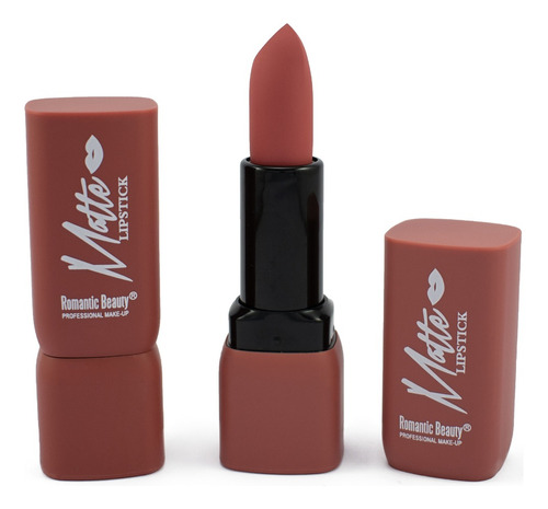 Labiales Barra Matte, Romantic Beauty, Rich Color, 6 Un.nude