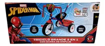 Comprar Triciclo Apache Spiderman Con Cajuela Y Barra Empuje Cajuela