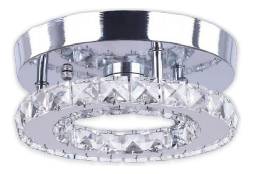Lampara Moderna De Cristal Circular, Sala, Comedor (te135) 