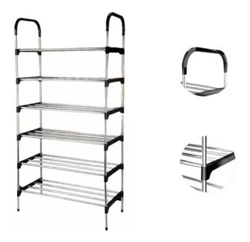 Organizador Zapatero Metálico 6 Niveles Shoe Rack