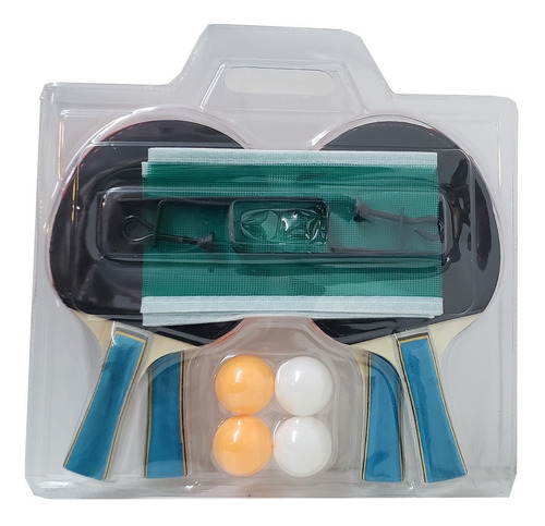 Imagen 2 de 4 de Set De Ping Pong X 4 Paletas Pelotas Red Jeg Fd4440 El Gato