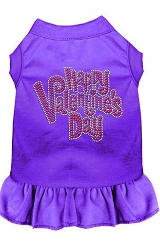Vestido Rhinestone Día De San Valentín Púrpura Xxl