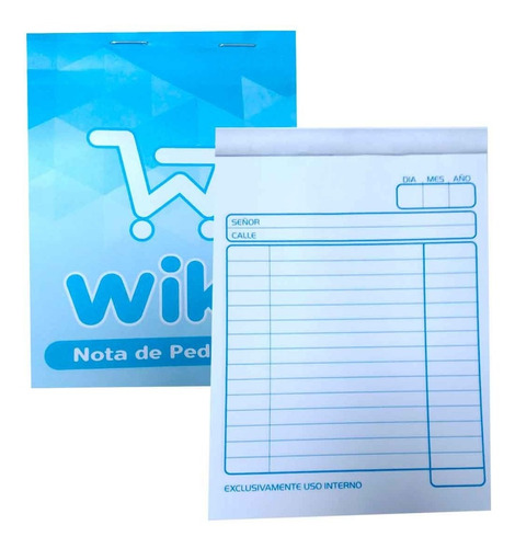 Libreta Nota Pedido Simple Wiki Formulario Pack 20 Unidades