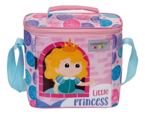 Lancheira Soft Luxo Container Kids Princesa Térmica-dermiwil Cor Rosa