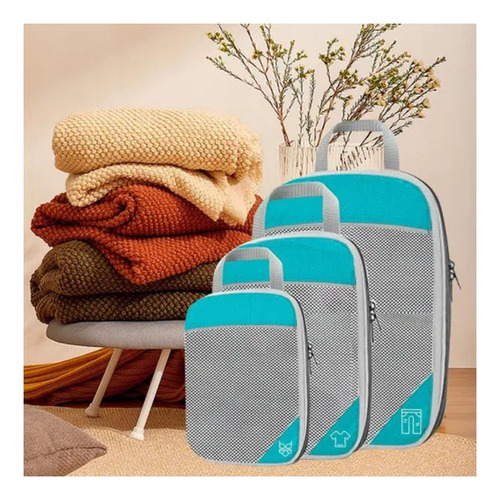 Set Organizador De Valija 3 Piezas Para Viajes Plegables Sas Travel