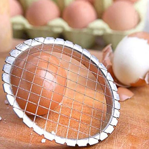 Cortador De Huevos Duros De Acero Inoxidable
