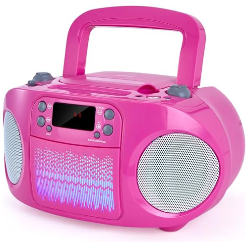 Hplay Gc09 Boombox Para Niños, Reproductor De Cd De Mvnvn