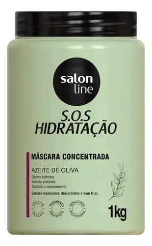 Máscara Hidratação Cabelo S.o.s Ultra Cachos Salon Line 1kg