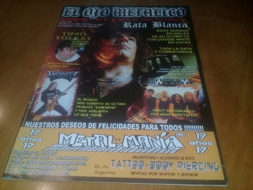 El Ojo Metalico Fanzine Nº 79 Rata Blanca Timo Tolkki