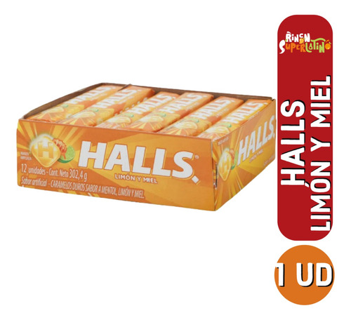 Caramelos Halls - Mentol, Limón Y Miel