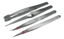 Comprar Juego De 4 Pinzas Precisión Tweezer Acero Inoxidable 310-001