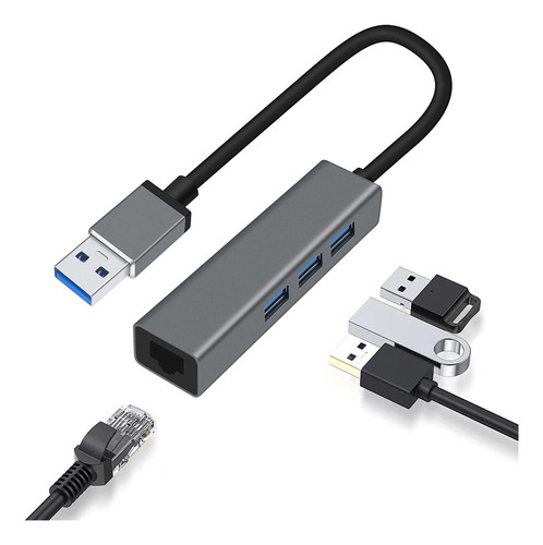 Mini Adaptador Tipo Usb A Ethernet/rj45- 100mbps Económic