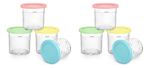 8 Pintas Y Tapas De Helado For Ninja Creami Nc301 Nc300 N