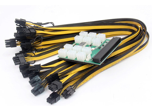 Imagem 9 de 10 de Kit Cabos + Placa De Fuga Breakout Hp 750w 1200w Mineração