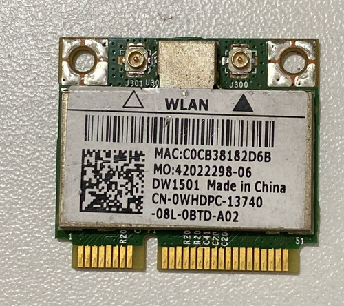 Placa Wifi Notebook Dell Vostro 3500 Bcm94313hmg2l (Usado)