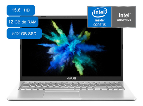 Notebook Asus Core I5-1035g1 12gb 512ssd Led 15,6' Windows11