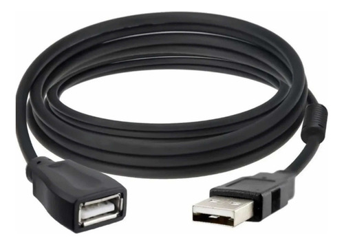Cabo Usb Macho X Fêmea 1,5 Metros Usb 2.0 Extensor Preto