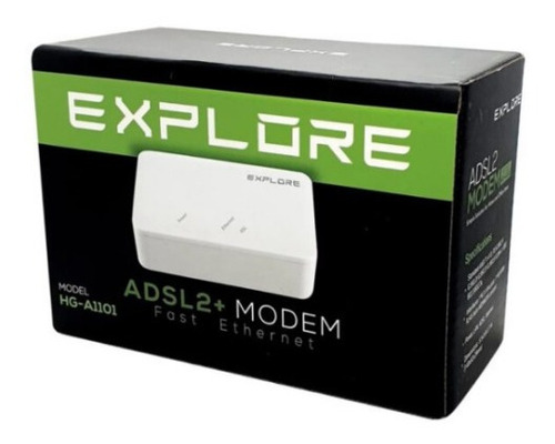 Imagen 1 de 2 de Modem Internet De Banda Ancha Aba Adsl2 Marca Explore