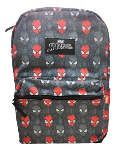 Mochila Escolar Wabro 12 Pulgadas Spiderman Color Negro 17l