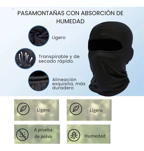 Pasamontañas Tactico Motocicleta Ciclismo Senderismo Pesca