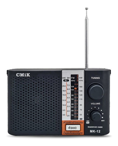 Radio Retro Am/fm /sw A Pila O 220v 